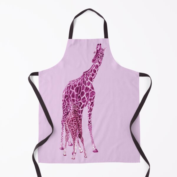 Item preview, Giraffe suckling - purple-pink colorized version designed and sold by SylvieG18.