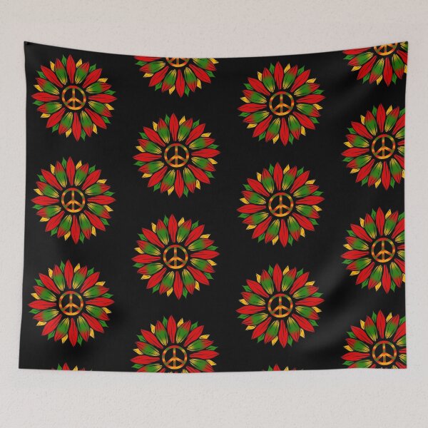Item preview, Reggae colors sunflower designed and sold by Heather  Hinson.