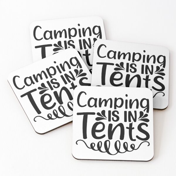 Item preview, Camping Is In Tents I love Camping Hiking Camping Tree Mountains Tent Art Design Happy Apparel Essential Inspiration Joy Mood Funny designed and sold by DesignByHeartUK.