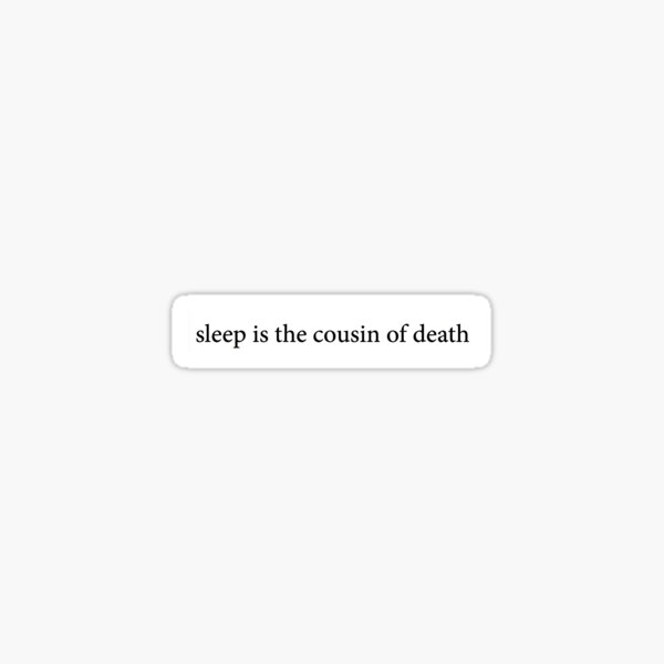 Aperçu de l'œuvre Le sommeil est le cousin de la mort Nas Lyric Rap créée et vendue par uncommongoods.