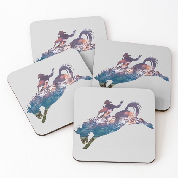 Item preview, Bronco Rider 1: Mountain Ranch at Sunset designed and sold by Zia Frazier.