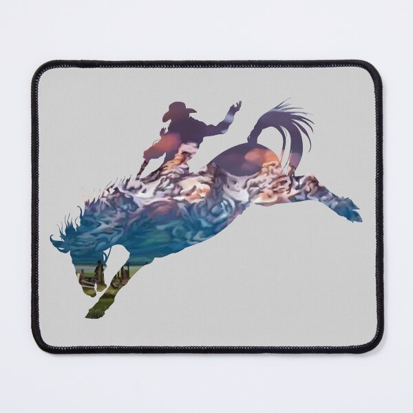Item preview, Bronco Rider 1: Mountain Ranch at Sunset designed and sold by Zia Frazier.