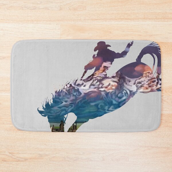 Item preview, Bronco Rider 1: Mountain Ranch at Sunset designed and sold by Zia Frazier.