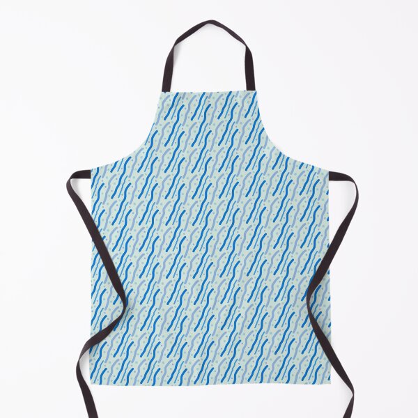Item preview, Summer Theme Abstract Blue Lines Stripes Dots Pattern  designed and sold by wenjunior.