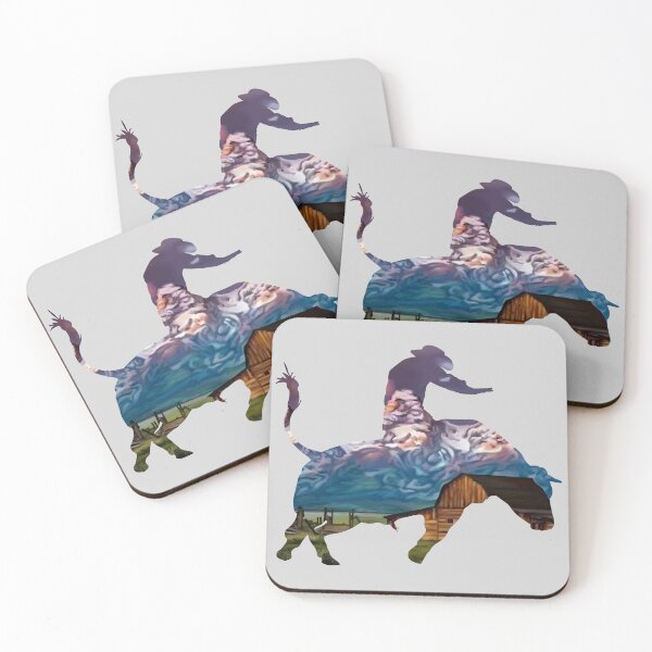 Item preview, Bull Rider 1: Mountain Ranch at Sunset designed and sold by Zia Frazier.