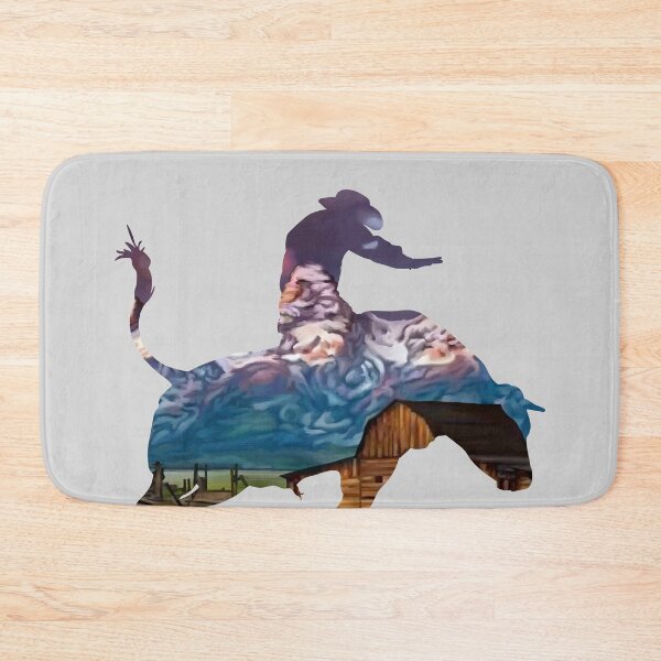 Item preview, Bull Rider 1: Mountain Ranch at Sunset designed and sold by Zia Frazier.