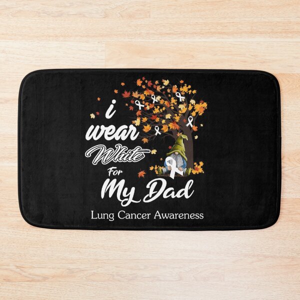 Item preview, Lung Cancer Awareness Ribbon Tree I Wear White For My Dad designed and sold by Hatjar.