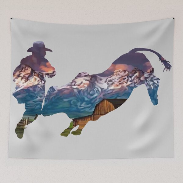 Item preview, Rodeo Clown 1: Mountain Ranch at Sunset designed and sold by Zia Frazier.