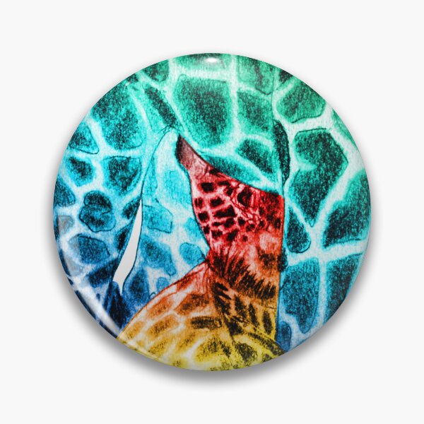 Item preview, Giraffe suckling - rainbow colored version designed and sold by SylvieG18.
