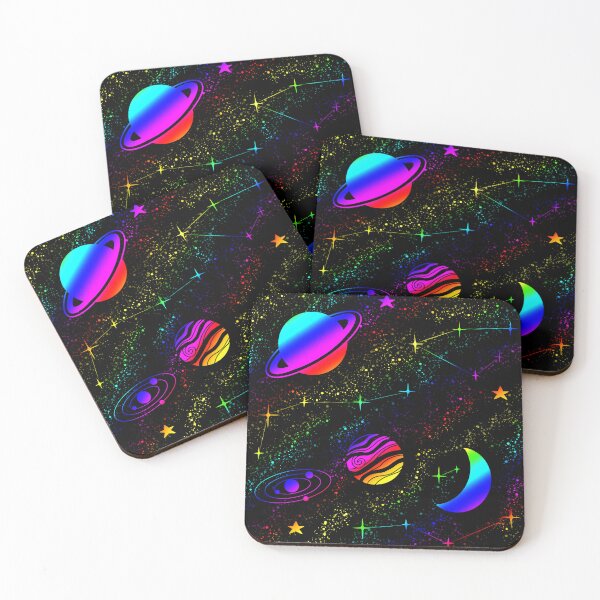 Item preview, Colorful space designed and sold by shiroi-okami.