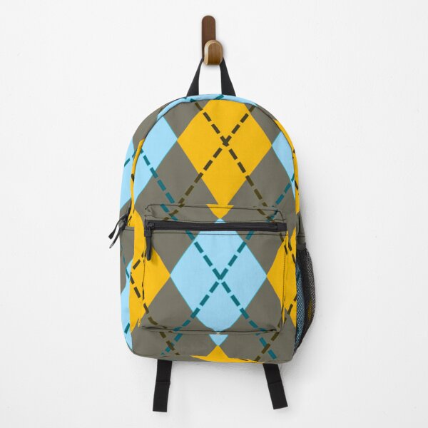 Item preview, Argyle Pattern - Light Blue, Yellow and Gray designed and sold by TotallyRetroArt.