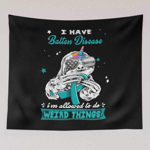 Item preview, Funny Sloth I Have Batten Disease I'm Allowed To Do Weird Things designed and sold by Kohend.