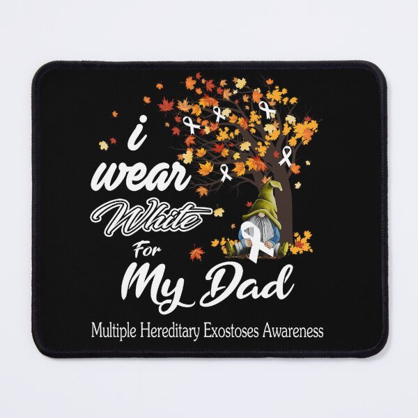 Item preview, Multiple Hereditary Exostoses Awareness Ribbon Tree I Wear White For My Dad designed and sold by Hatjar.