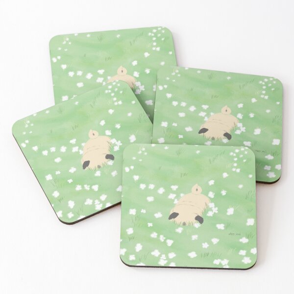 Item preview, Pug in a Field designed and sold by deermi-.