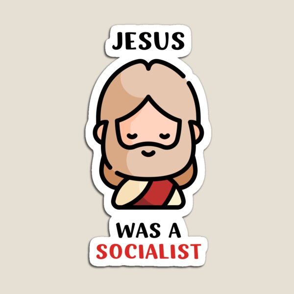 Vista previa del artículo con la obra «JESÚS ERA UN SOCIALISTA BROMA SOCIALISTA CRISTIANA DIVERTIDA», diseñado y vendido por appareltolove.