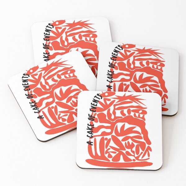 Item preview, A cake of events | Contemporary Illustration | Minimal shapes | Mood | Matisse Inspired designed and sold by Maganagoes.