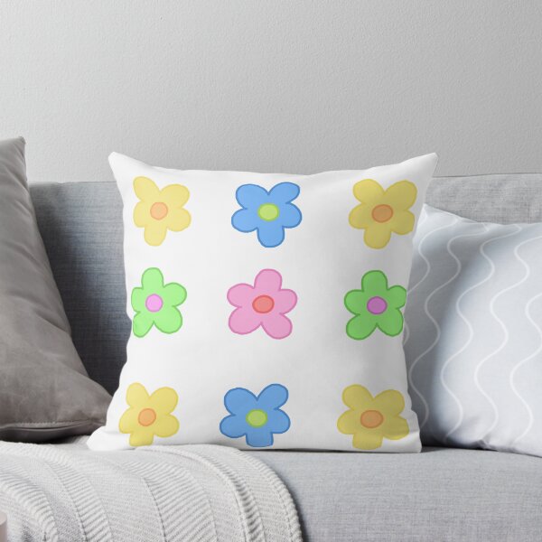 Item preview, cute indie colorful flower sticker pack designed and sold by blar-417.
