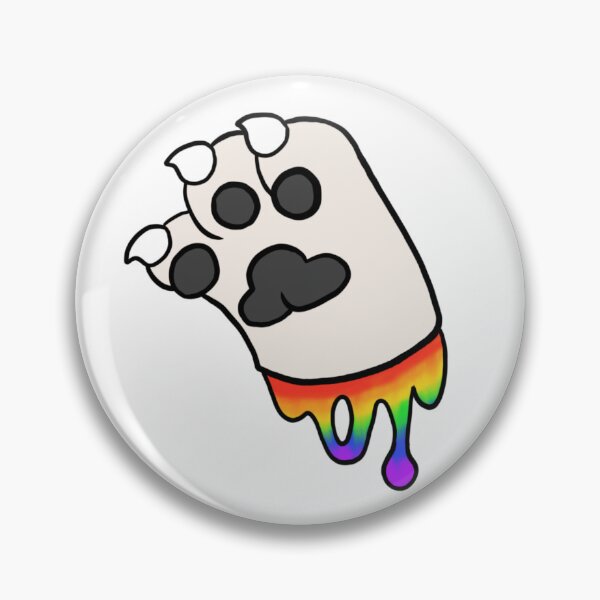 Item preview, White Paw With Rainbow Goo designed and sold by DolmanceWorks.