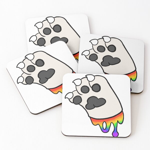 Item preview, White Paw With Rainbow Goo designed and sold by DolmanceWorks.