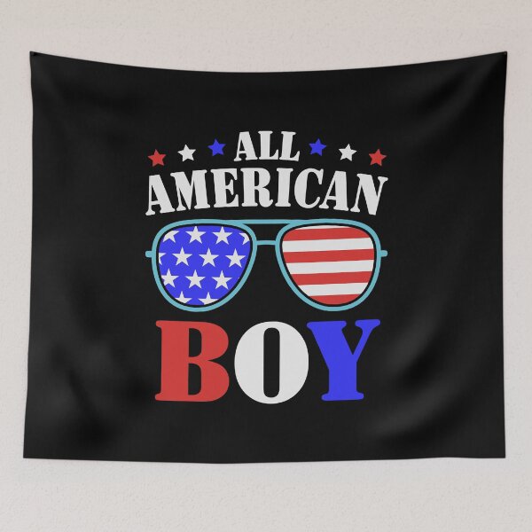 Item preview, All American Boy, Fourth of July, July 4th Design designed and sold by HermoTees.