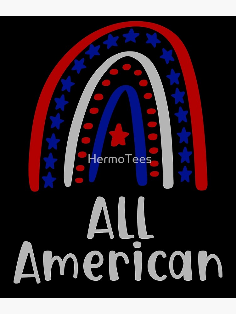 "All American Rainbow, Fourth of July, July 4th Design" Photographic