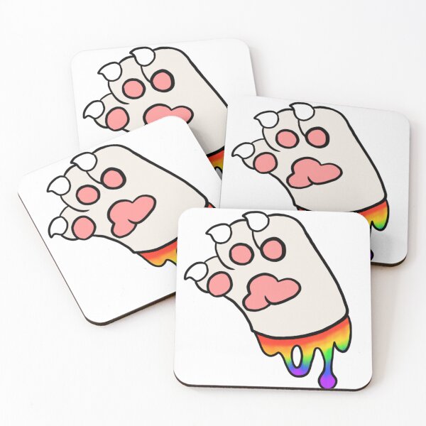 Item preview, White Paw With Rainbow Goo designed and sold by DolmanceWorks.