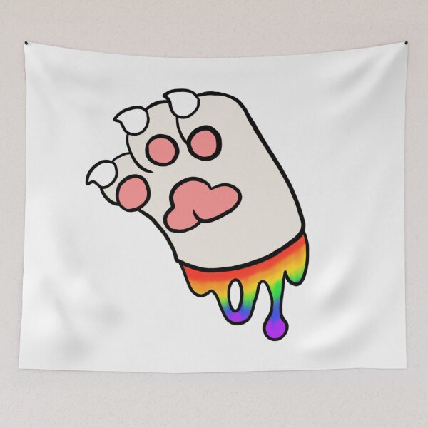 Item preview, White Paw With Rainbow Goo designed and sold by DolmanceWorks.