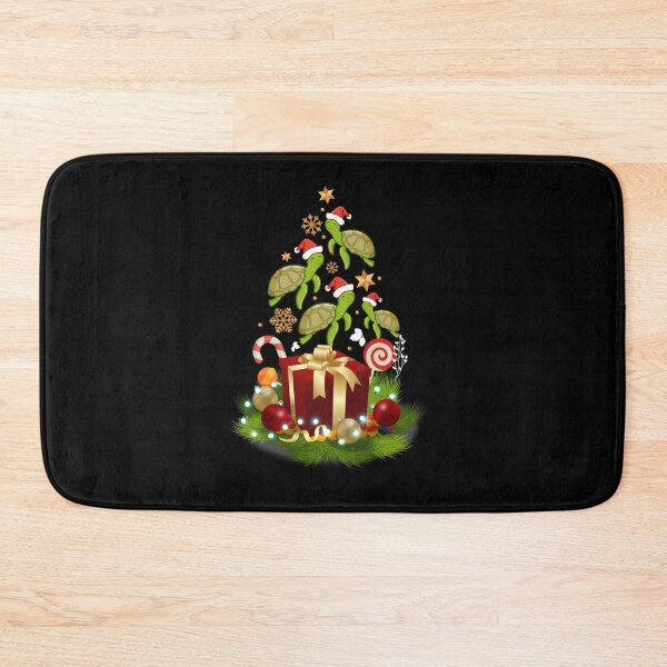 Item preview, SANTA TURTLE CHRISTMAS TREE FUNNY XMAS DECOR GIFT FOR TURTLE designed and sold by sobriowslen.