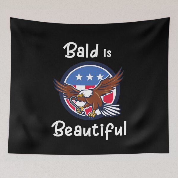 Item preview, Bald is Beautiful Bald Eagle, Fourth of July, July 4th Design designed and sold by HermoTees.