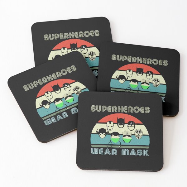Item preview, Superheroes Wear Mask Vintage Sticker designed and sold by donniejeanjr6.