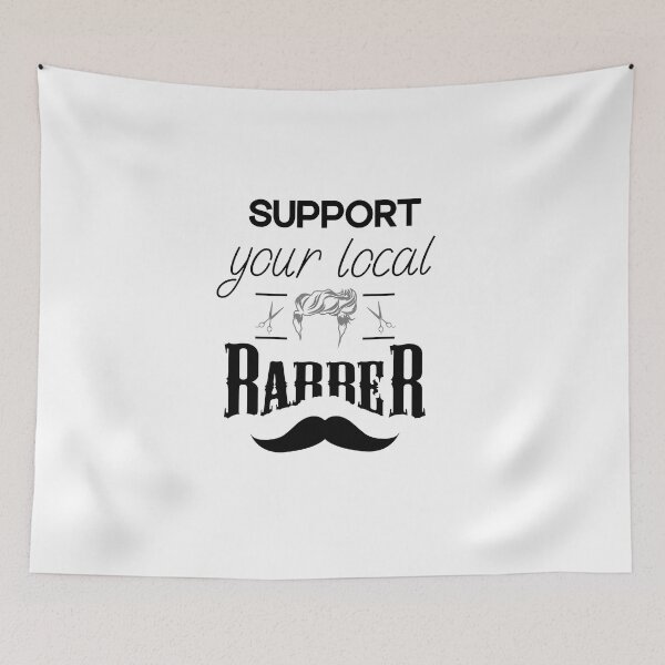 Item preview, Support Your Local Barber designed and sold by SOUFIANE1991.