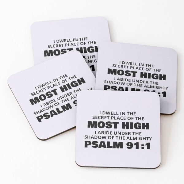 Item preview, I dwell in the secret place of the Most High - Psalm 91:1 Christian Men and Women designed and sold by ScriptureDesign.