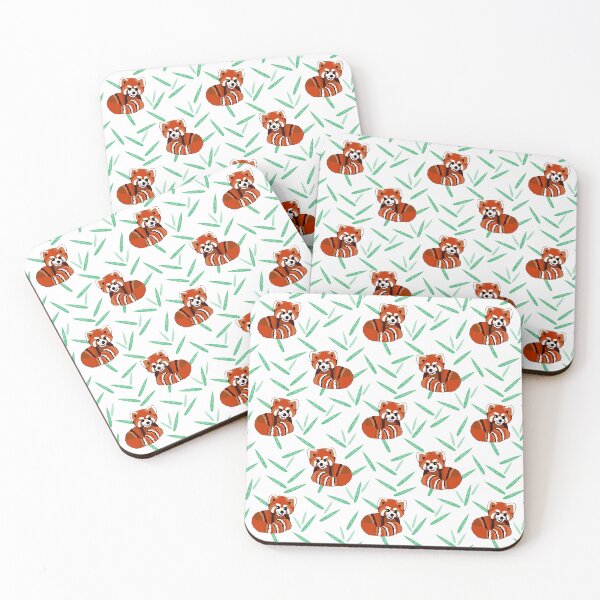 Item preview, Red pandas and bamboo leaves designed and sold by LittleBettyMakes.