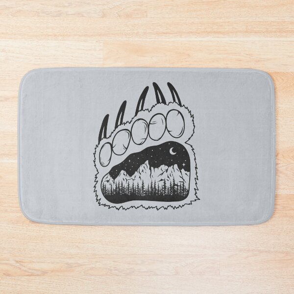 Item preview, Northern Bear Paw (Grey) designed and sold by Sarah Lumley.