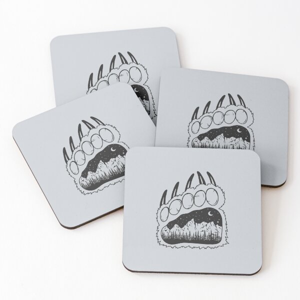 Item preview, Northern Bear Paw (Grey) designed and sold by Sarah Lumley.