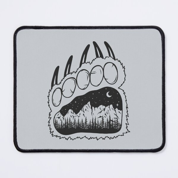 Item preview, Northern Bear Paw (Grey) designed and sold by Sarah Lumley.