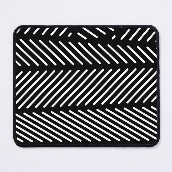 Item preview, Black and White Minimal Diagonal Line Patch Pattern designed and sold by patternsoup.