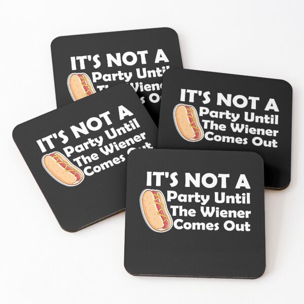 Item preview, It's Not A Party Until The Wiener Comes Out Cool Hot Dog BBQ Essential T-shirt designed and sold by Achrafilla1.
