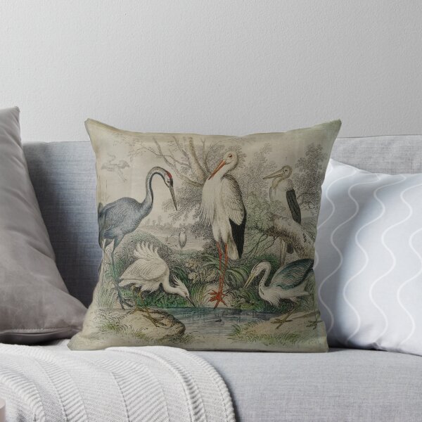 Item preview, Vintage Cranes with Birds  designed and sold by Vintage by Kaya.