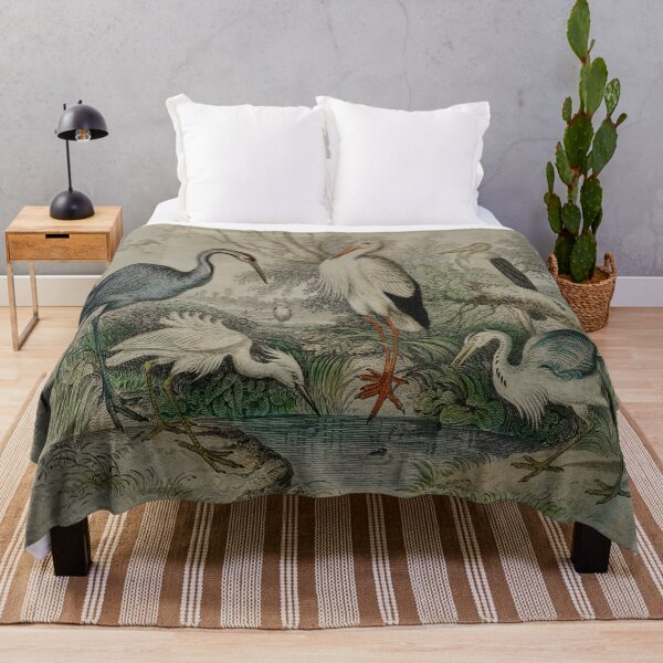Item preview, Vintage Cranes with Birds designed and sold by Vintage by Kaya.