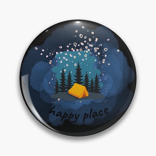 Item preview, Unisex Camping happy place travel design with tent and starry night designed and sold by gearupgrand.