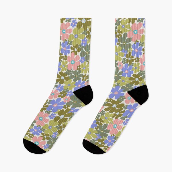 Item preview, Groovy Daisies - Green Purple designed and sold by KBurnsArt.