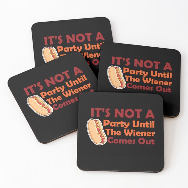 Item preview, It's Not A Party Until The Wiener Comes Out Cool Hot Dog BBQ Essential T-shirt designed and sold by Achrafilla1.