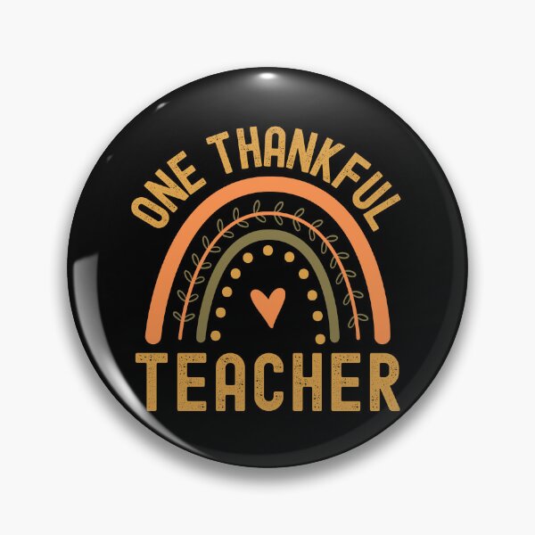 Item preview, Thanksgiving Teacher - One Thankful Teacher - Thanksgiving Professor, School Thanksgiving Party, Autumn Teacher, Fall Teacher designed and sold by jadedscientist.