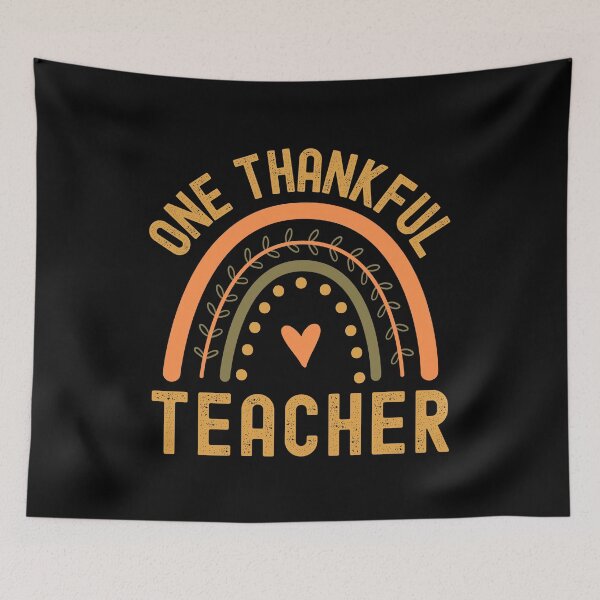 Item preview, Thanksgiving Teacher - One Thankful Teacher - Thanksgiving Professor, School Thanksgiving Party, Autumn Teacher, Fall Teacher designed and sold by jadedscientist.