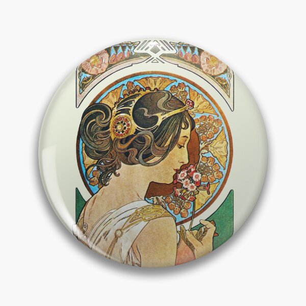 Item preview, La Primevere Mucha Vintage Lithograph - Primrose 1899 Reproduction  designed and sold by molamode.