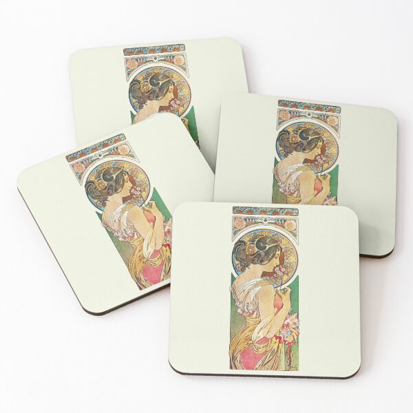 Item preview, La Primevere Mucha Vintage Lithograph - Primrose 1899 Reproduction  designed and sold by molamode.