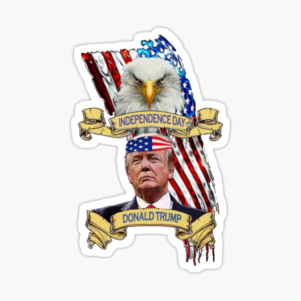 Vista previa del artículo con la obra «Trump imán bandera americana», diseñado y vendido por Julie731.