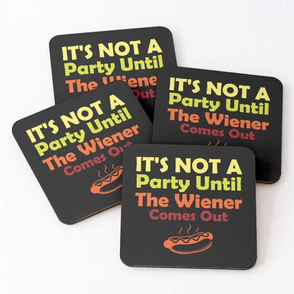 Item preview, It's Not A Party Until The Wiener Comes Out Cool Hot Dog BBQ Essential T-shirt designed and sold by Achrafilla1.