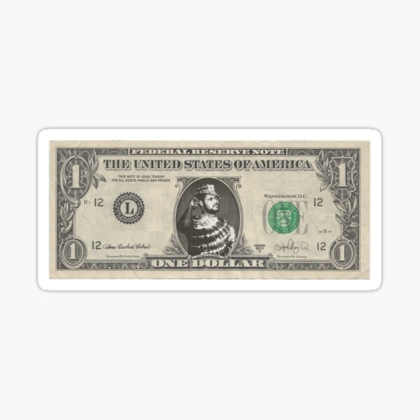 supreme dollar sticker